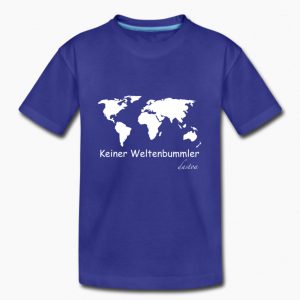 Weltenbummler Kinder T-Shirt blau