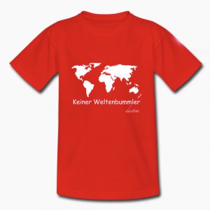 Weltenbummler Kinder T-Shirt rot